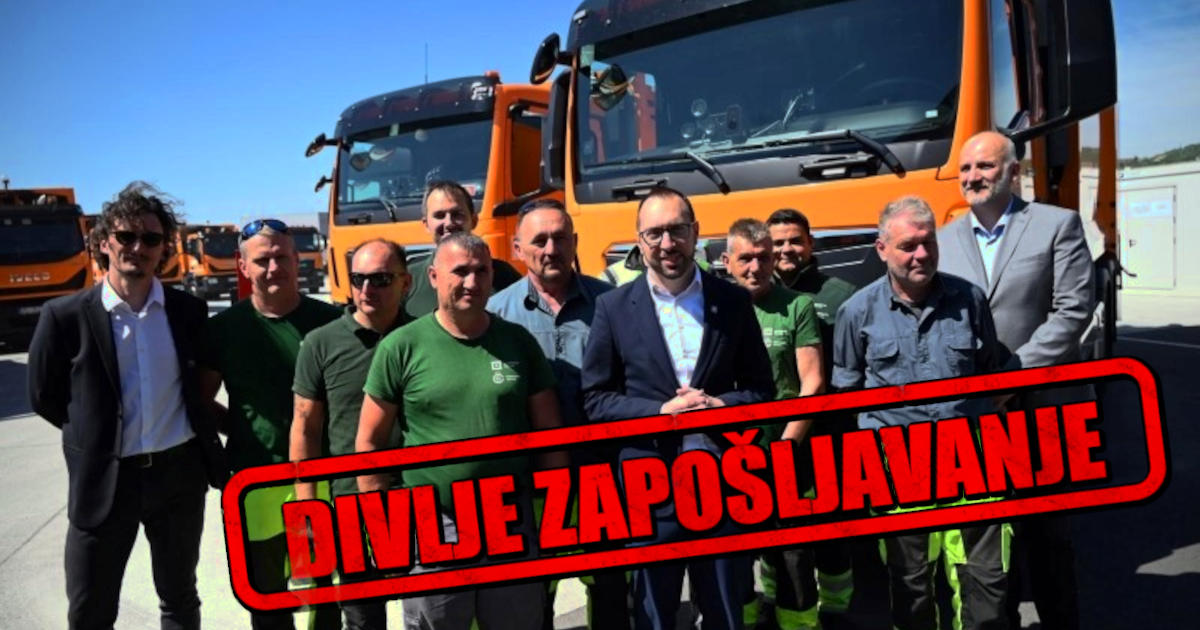 Davor Vić, Tomislav Tomašević i Ivan Novaković u zagrebačkoj Čistoći